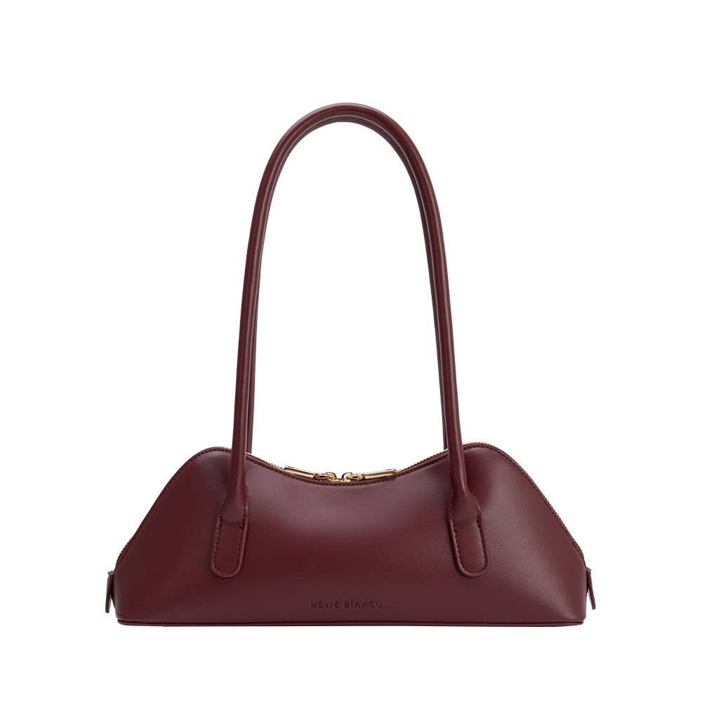 burgundy slim shoulder bag
