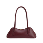 burgundy slim shoulder bag