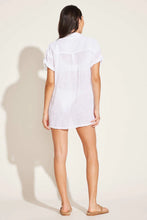 Load image into Gallery viewer, Playa Pocket Blouse - White EcoLinen
