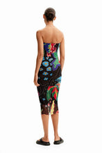 Load image into Gallery viewer, Jungle design bandeau midi dress
