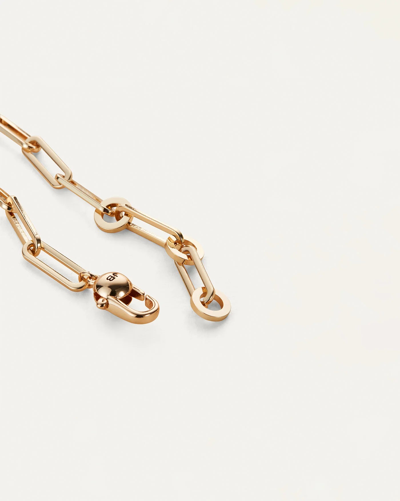 paperclip link gold bracelet