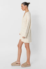 Load image into Gallery viewer, Asha Cream Crochet Long Sleeve Mini Dress
