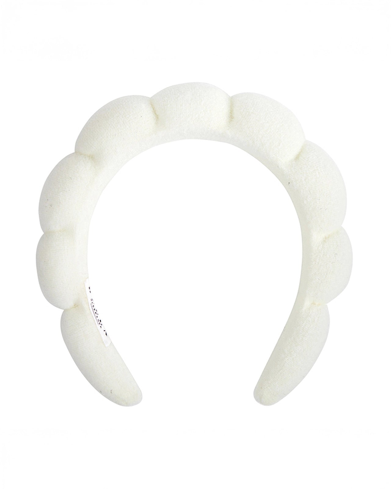 White Padded Headband for Makeup