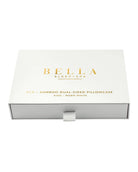 Silk and Bamboo Pillowcase by Bella Sleep and Spa in Warm White in gift box