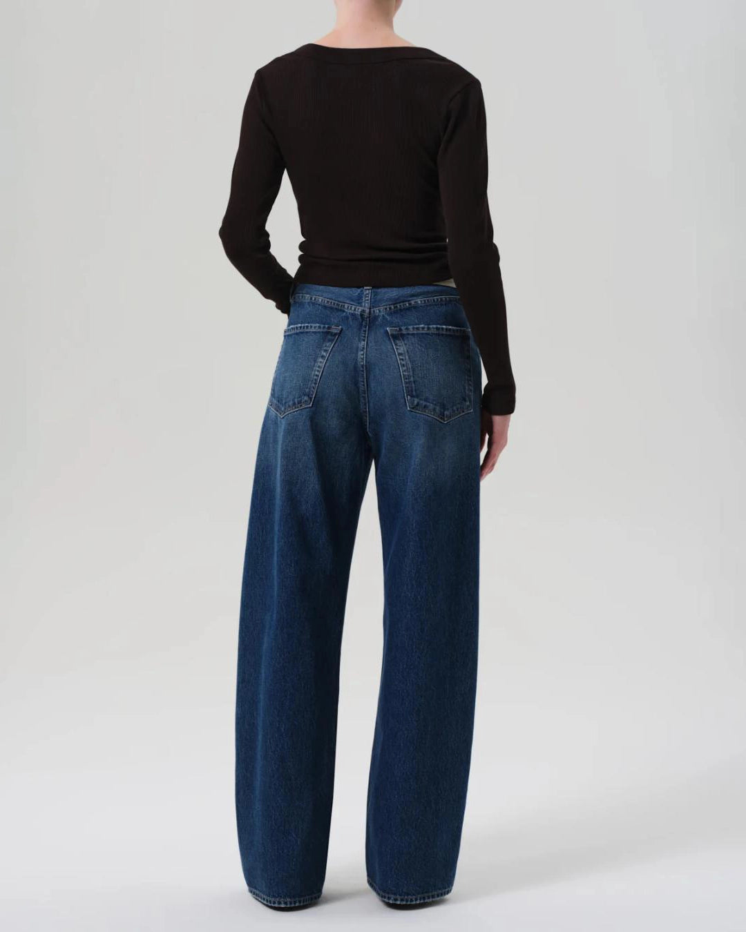 Citizens of Humanity Ayla Baggy blue denim jeans with a wide barrel look