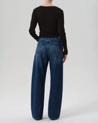 Citizens of Humanity Ayla Baggy blue denim jeans with a wide barrel look