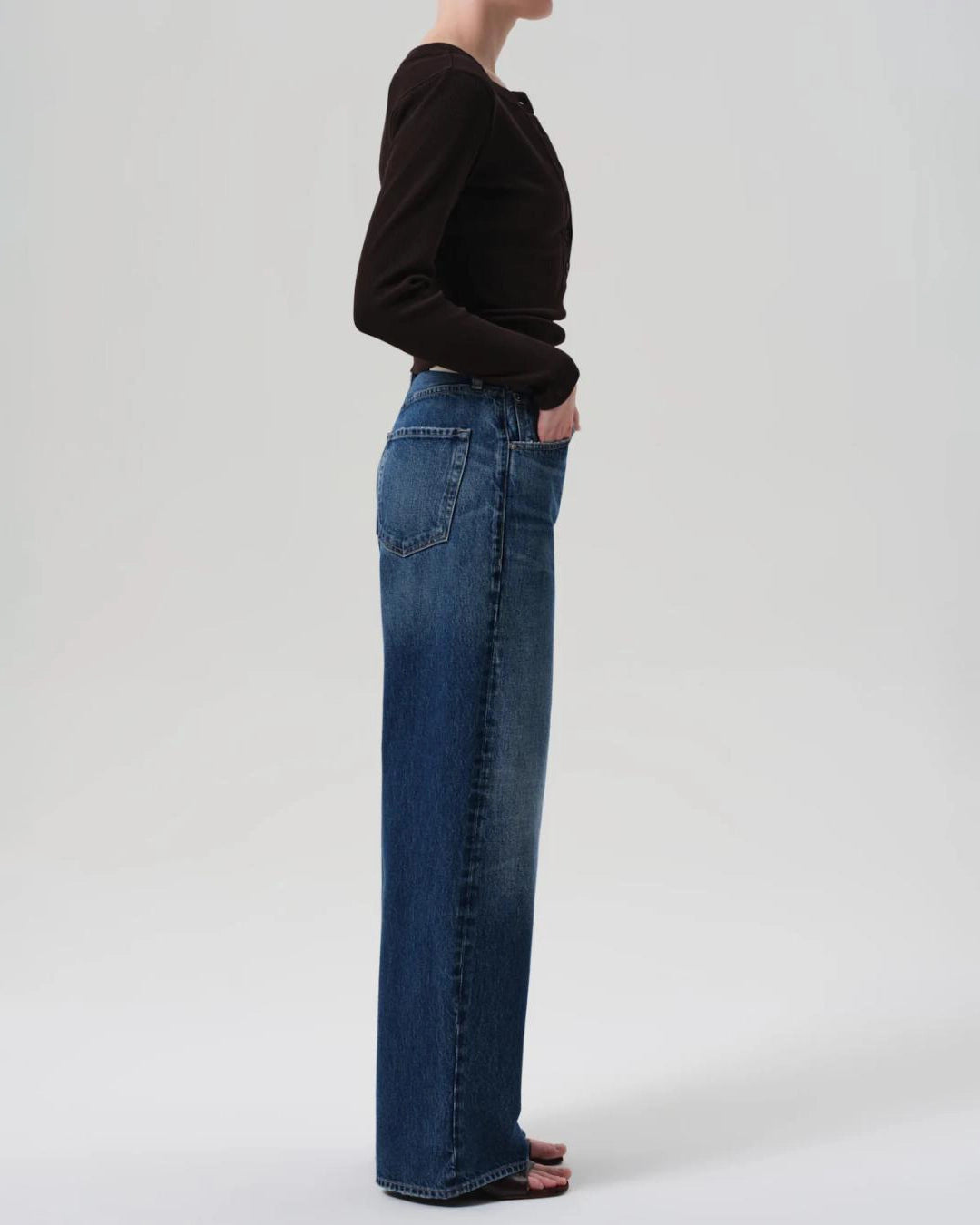 Citizens of Humanity Ayla Baggy blue denim jeans with a wide barrel look