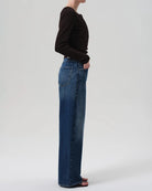 Citizens of Humanity Ayla Baggy blue denim jeans with a wide barrel look