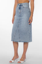Load image into Gallery viewer, Danica Light Denim Midi Skirt
