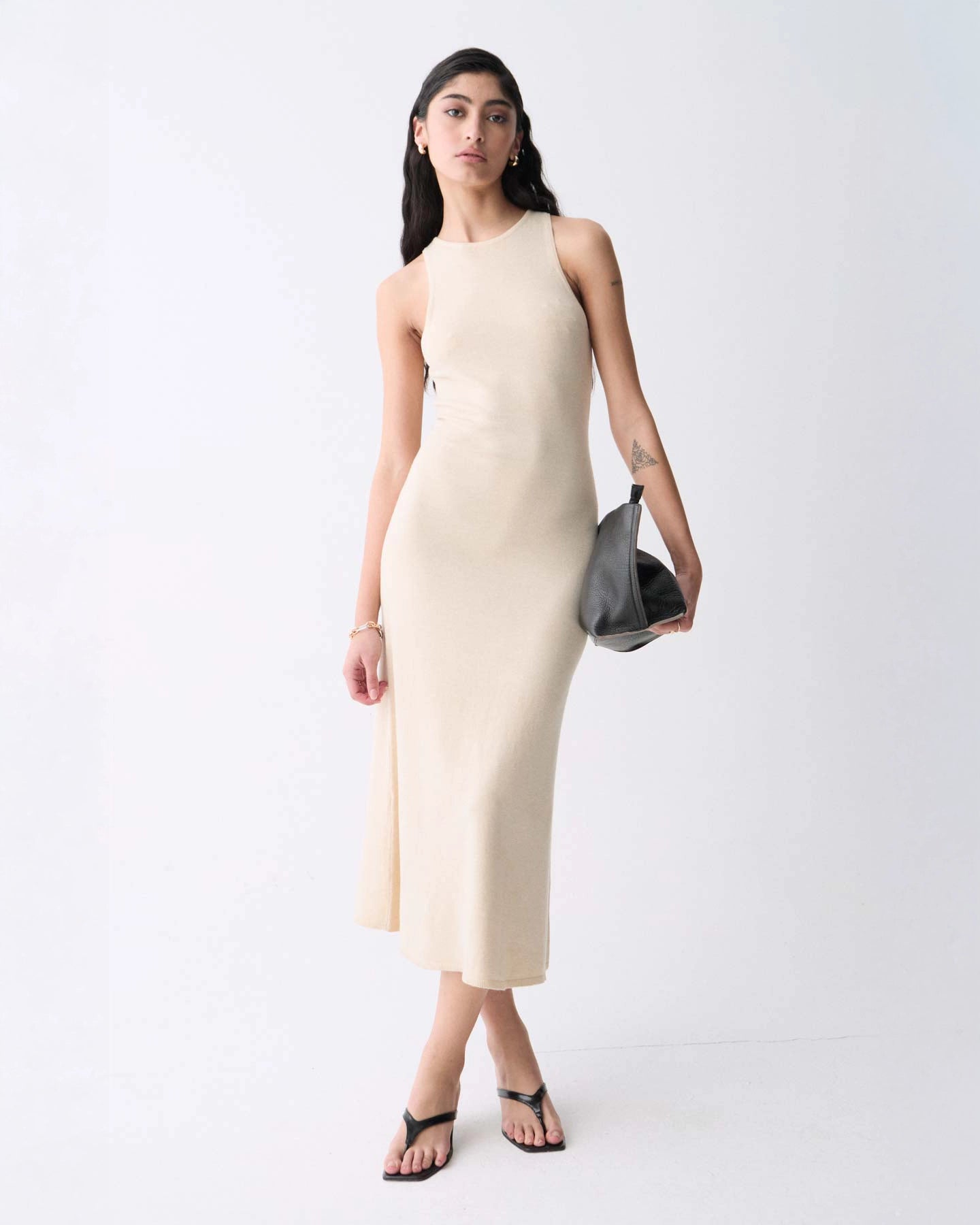 Deluc Joana Knit Dress in Ecru