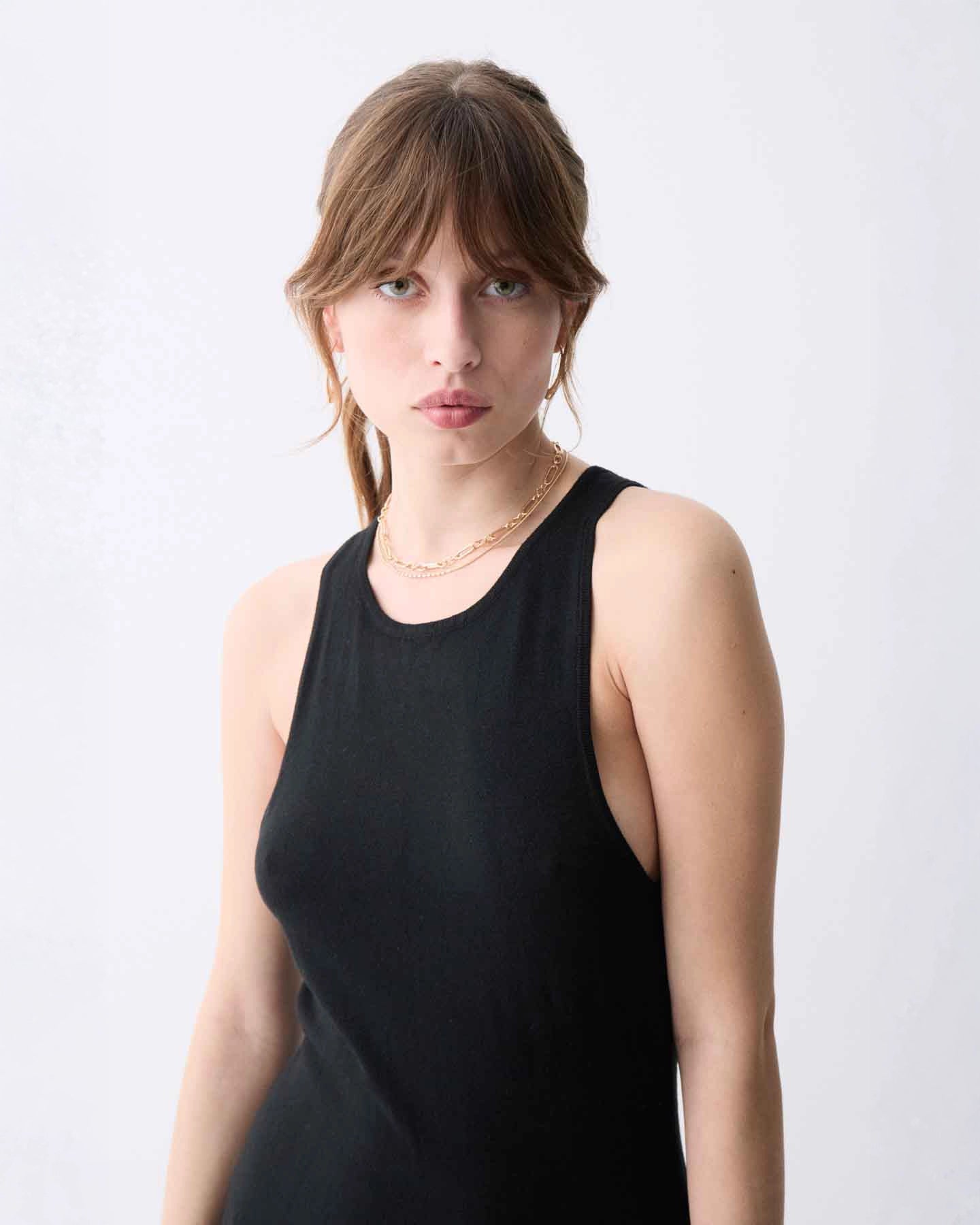 Deluc Joana Knit Dress in Black