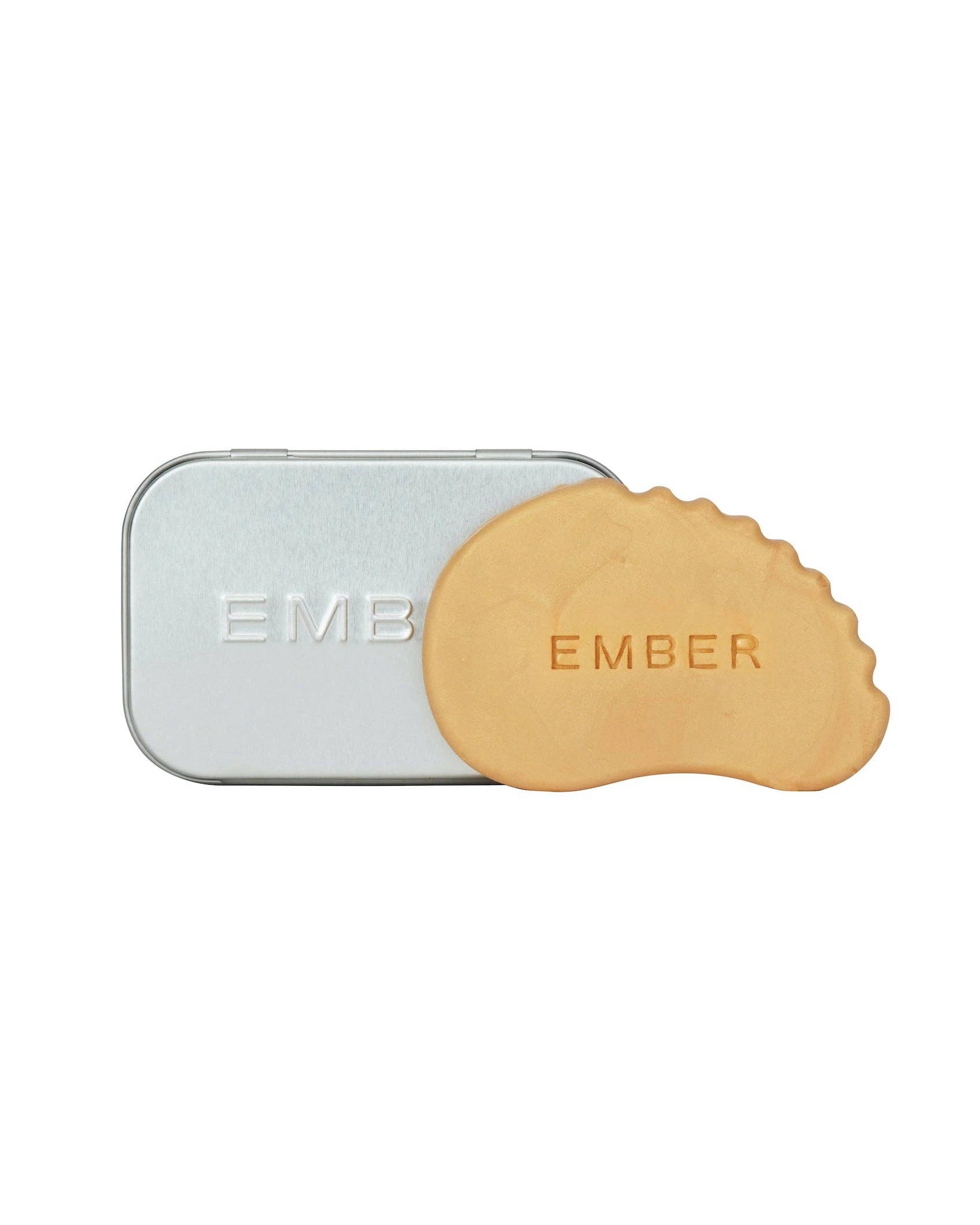 A bar for highlighting with the word Ember stamped on it