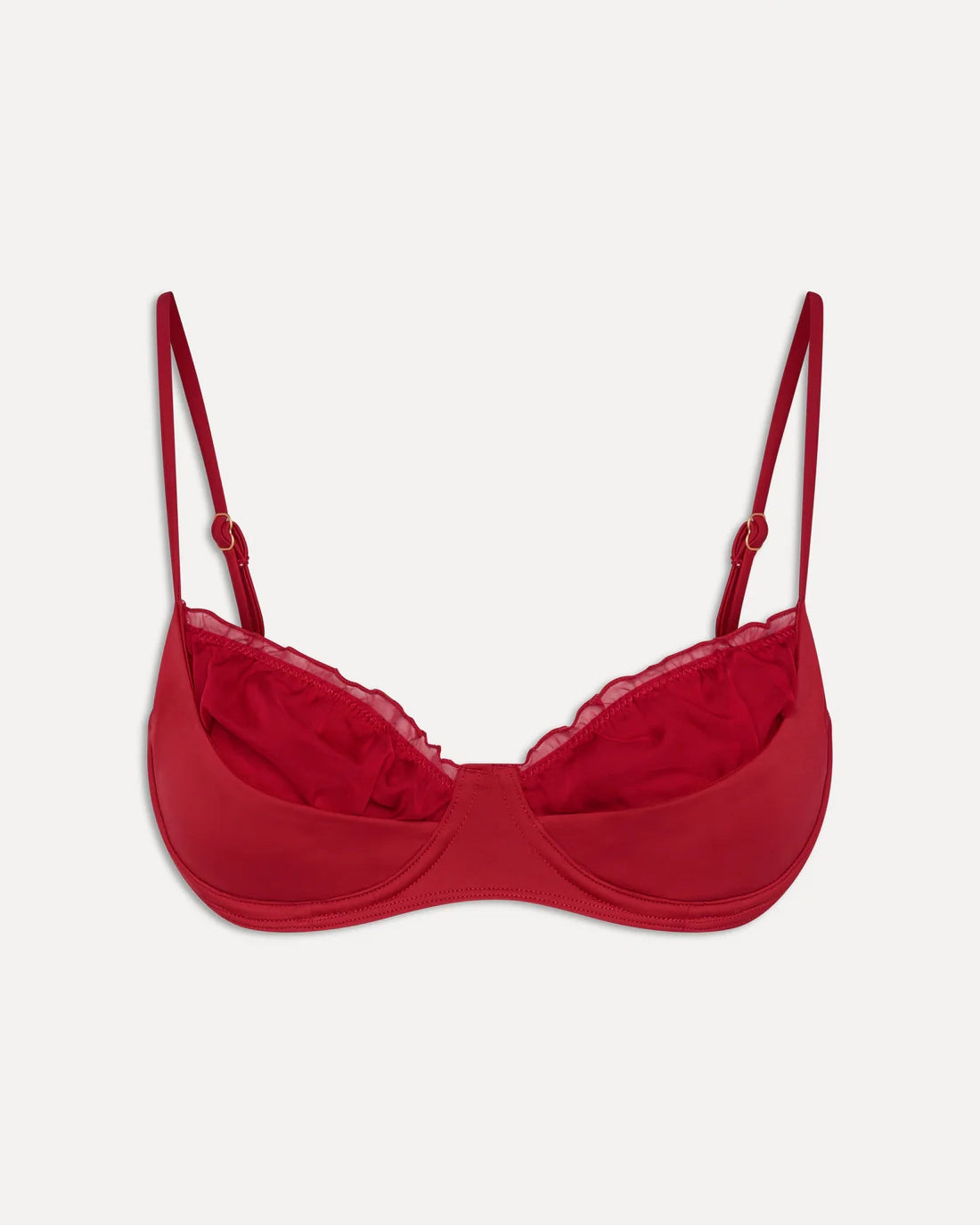 frankies bikini austin bikini top in valentine red from the bella hadid collaboration