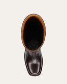 Dark Brown Knee High Leather Campus Boots by Frye