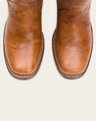 Cognac Brown Knee High Leather Campus Boots by Frye