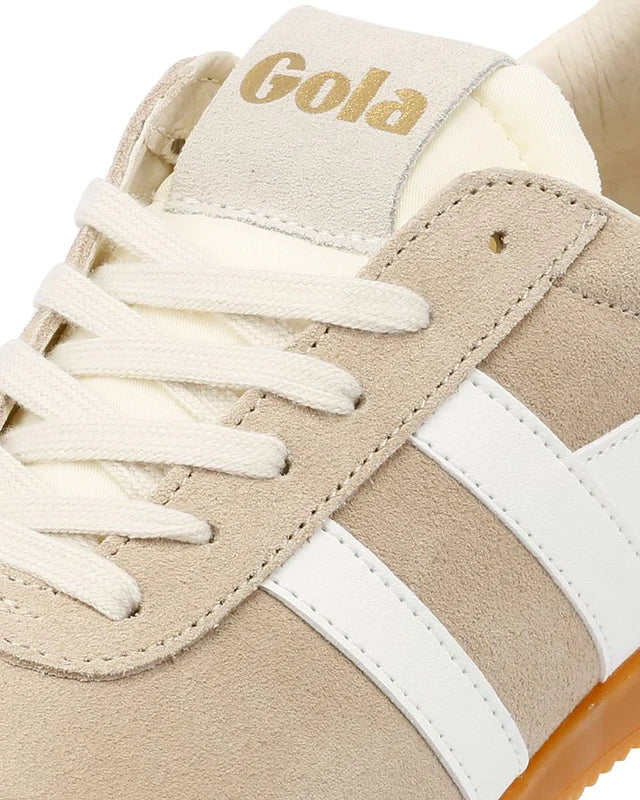 Gola Brand Sneakers in Bone with White Stripes