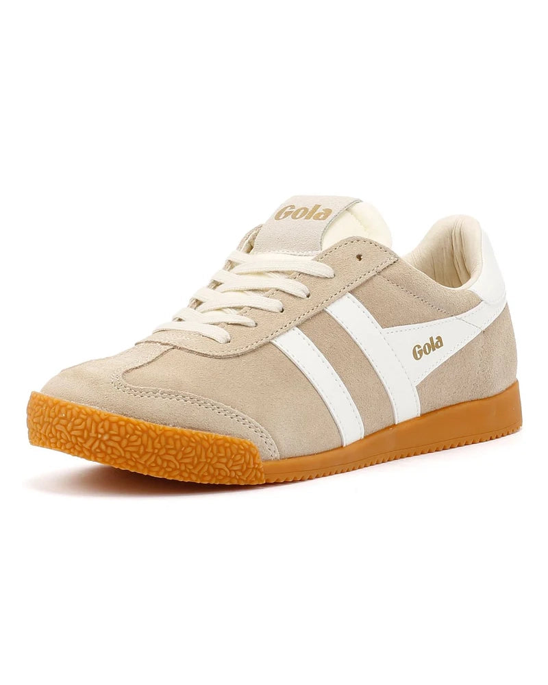 Gola Brand Sneakers in Bone with White Stripes
