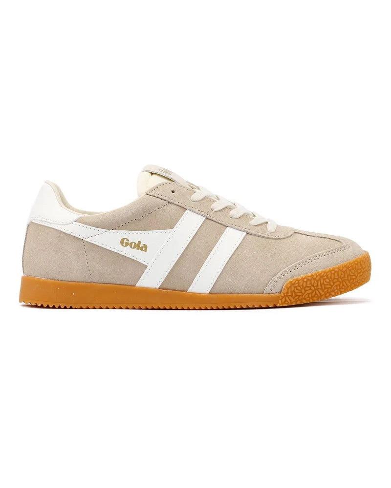 Gola Brand Sneakers in Bone with White Stripes
