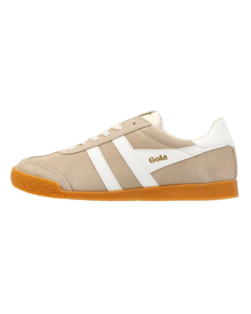 Gola Brand Sneakers in Bone with White Stripes
