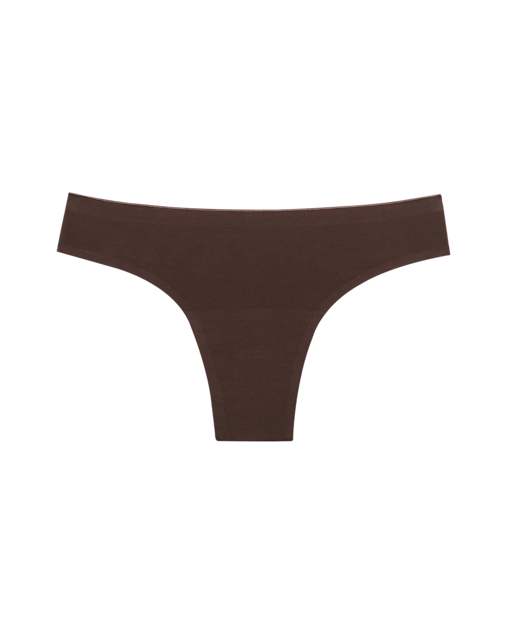 Huha Seamless Low Mid Rise Thong in Brown