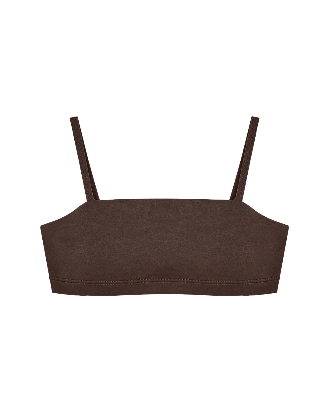 Bandeau style bralette made from modal in brown