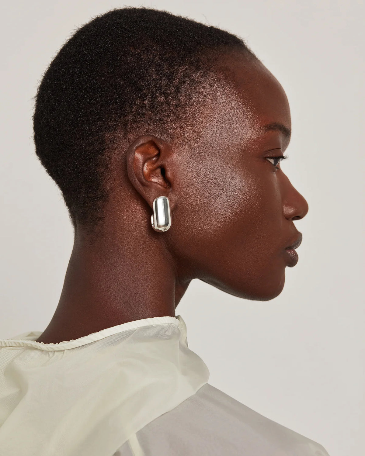 chunky silver earrings