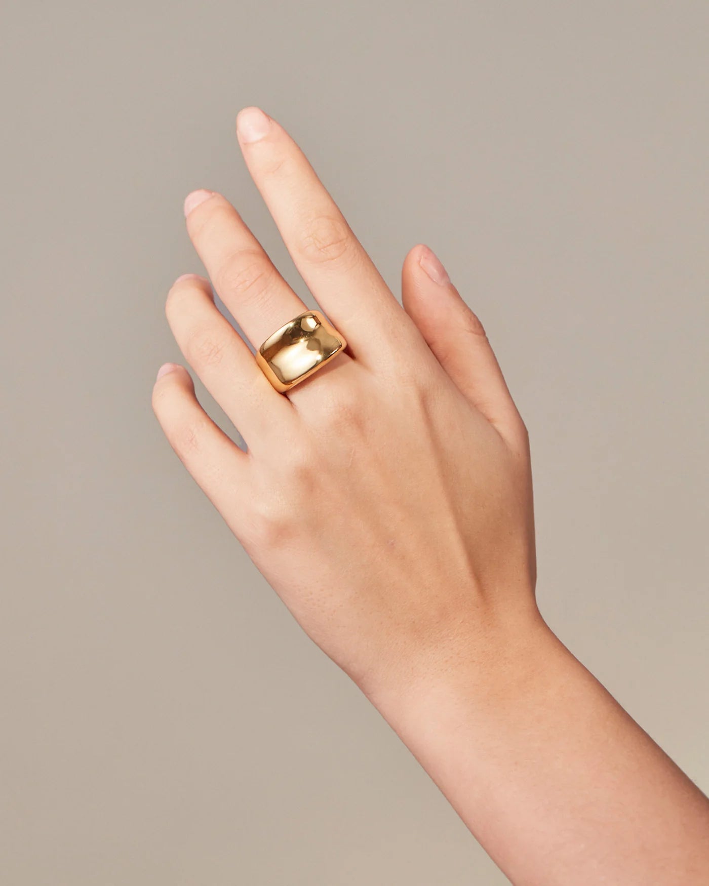 Chunky Gold Ring by Jenny Bird