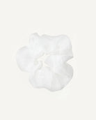 White chiffon scrunchie