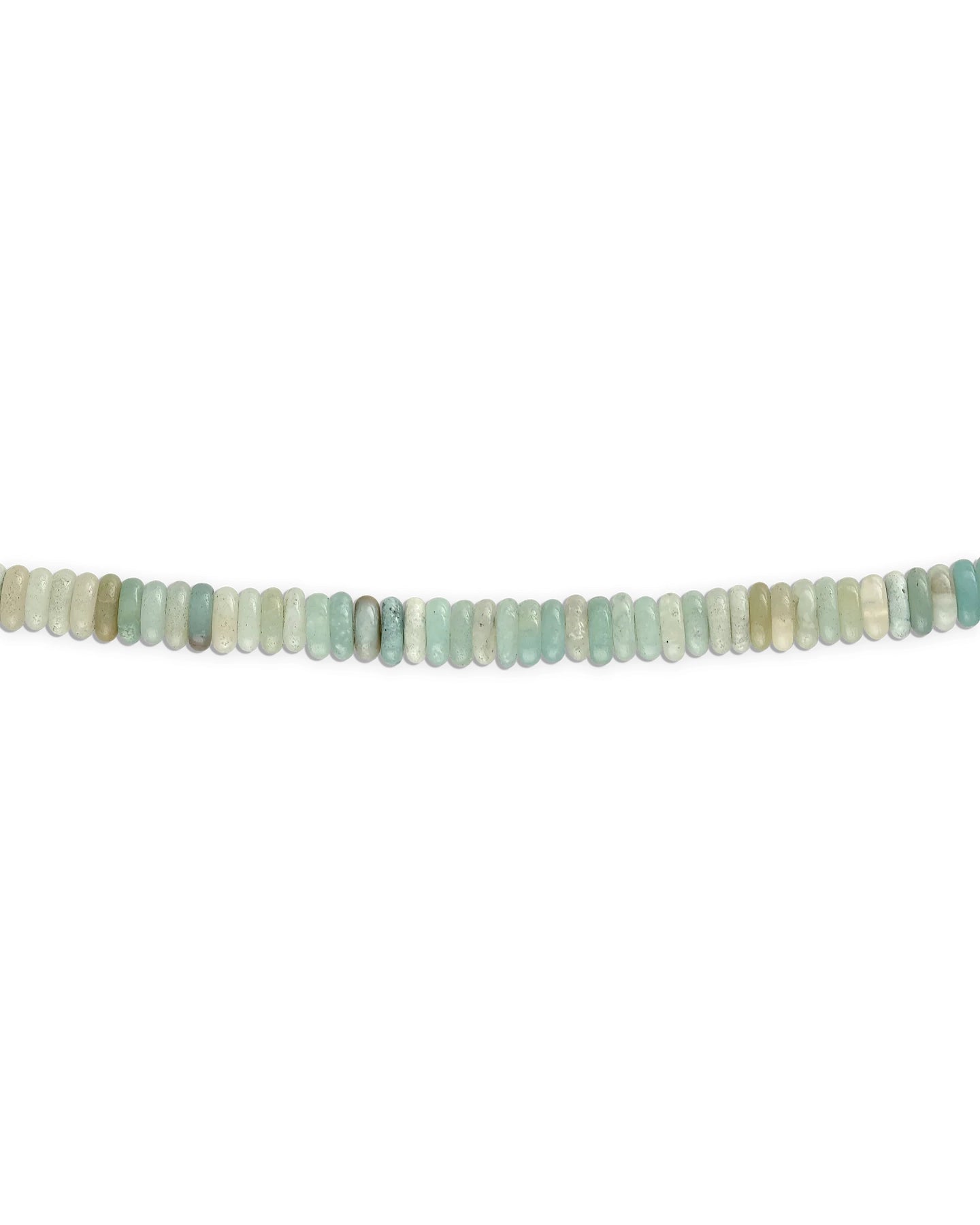 Necklace with multicolored amazonite beads