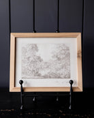 Luxe B Co Monteverde Sketch Pine Frame Artwork