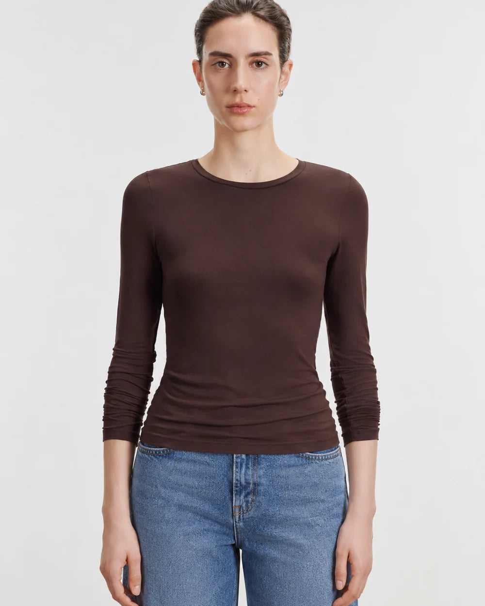 long sleeve in brown