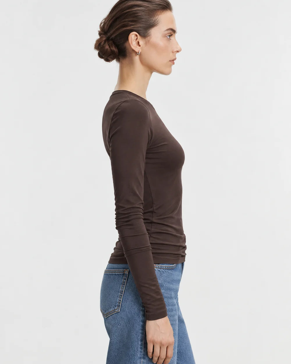 long sleeve in brown