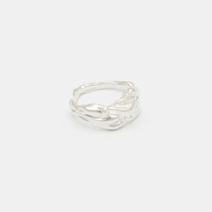 Terra Cocktail Ring in Silver