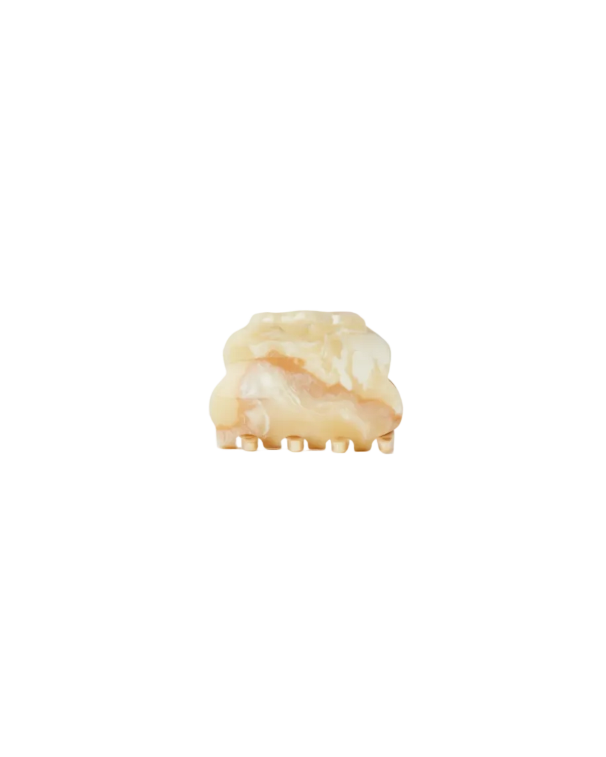 mini cream claw clip