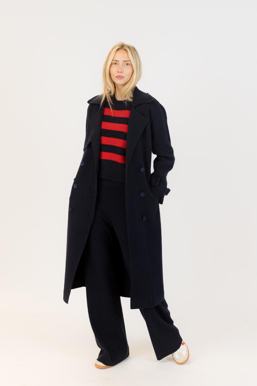 navy peacoat
