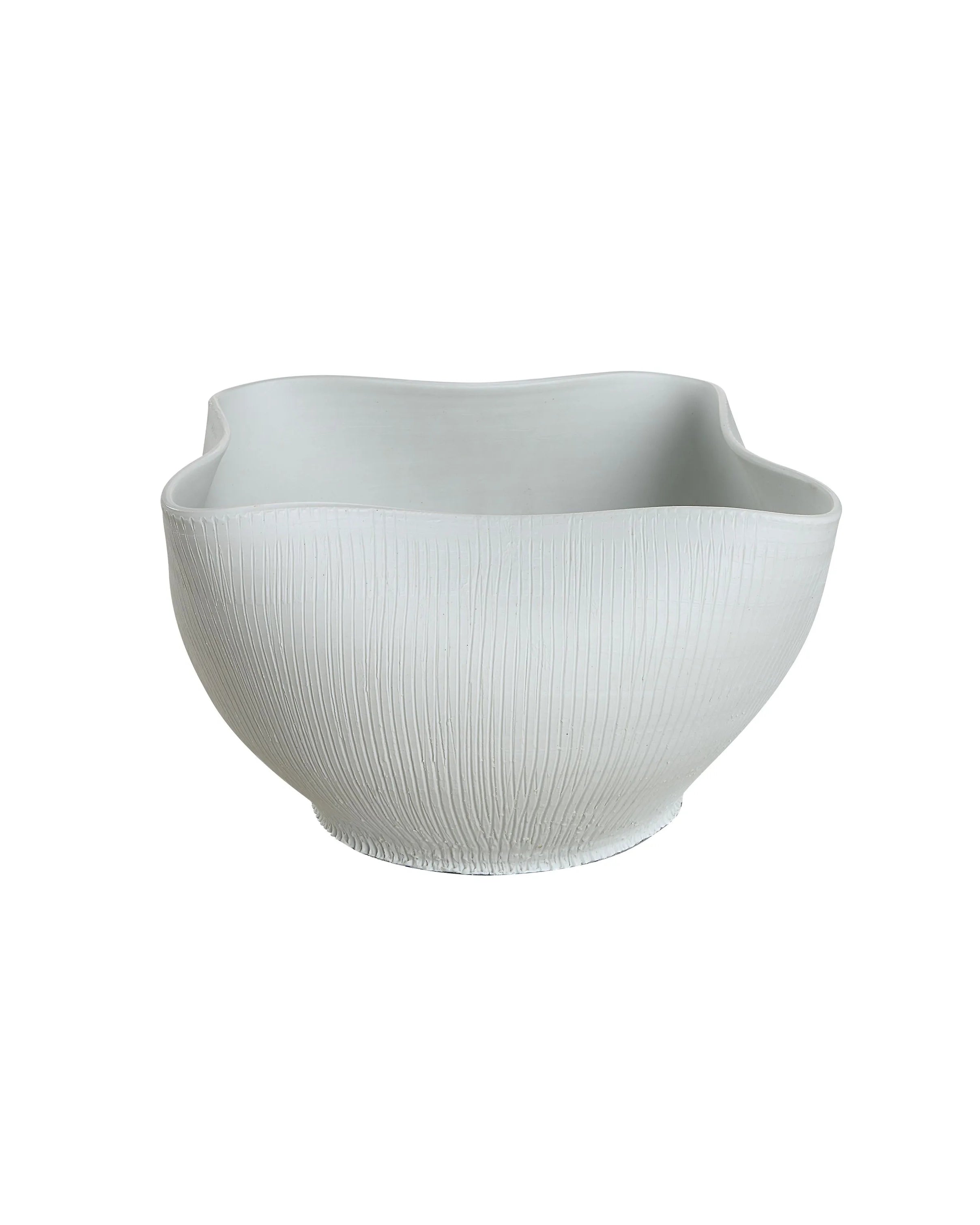 Renwil Ceramic Bowl Vase in White