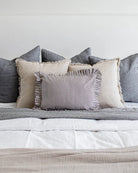 Luxe B Co Ruffle Striple Pillow Cover