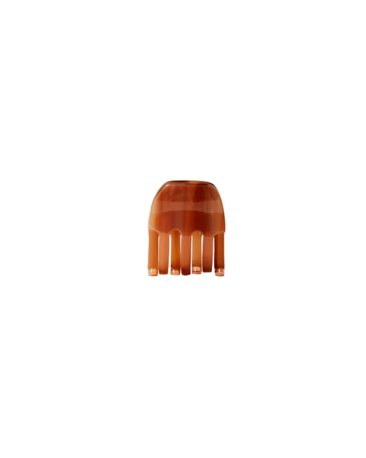 brown mini claw clip