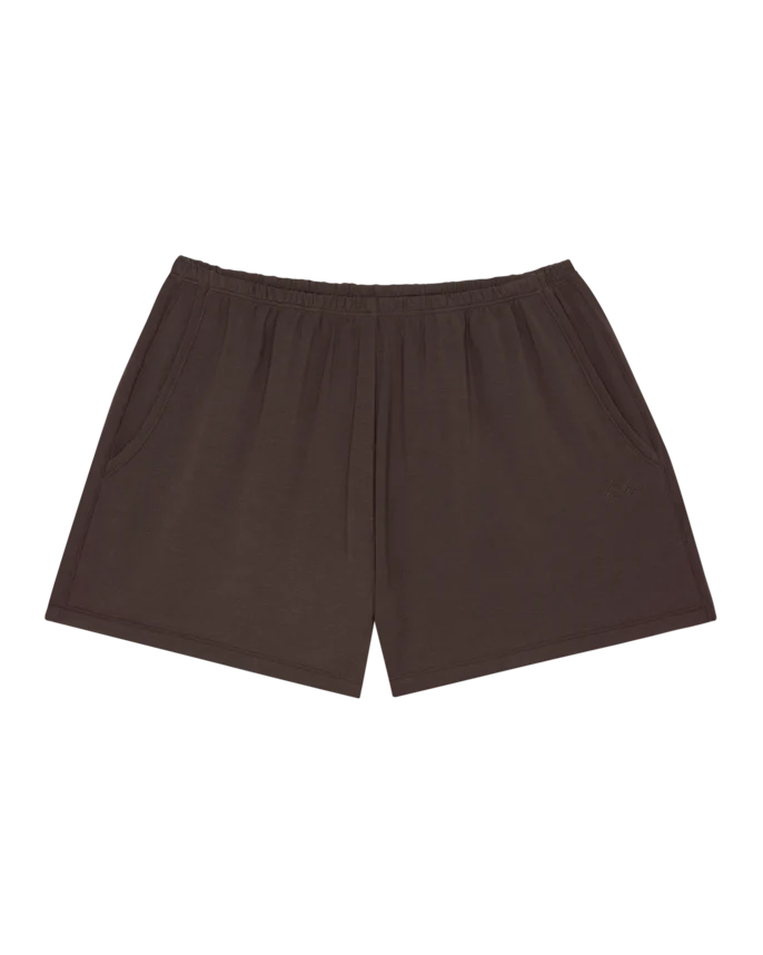 lounge shorts in brown