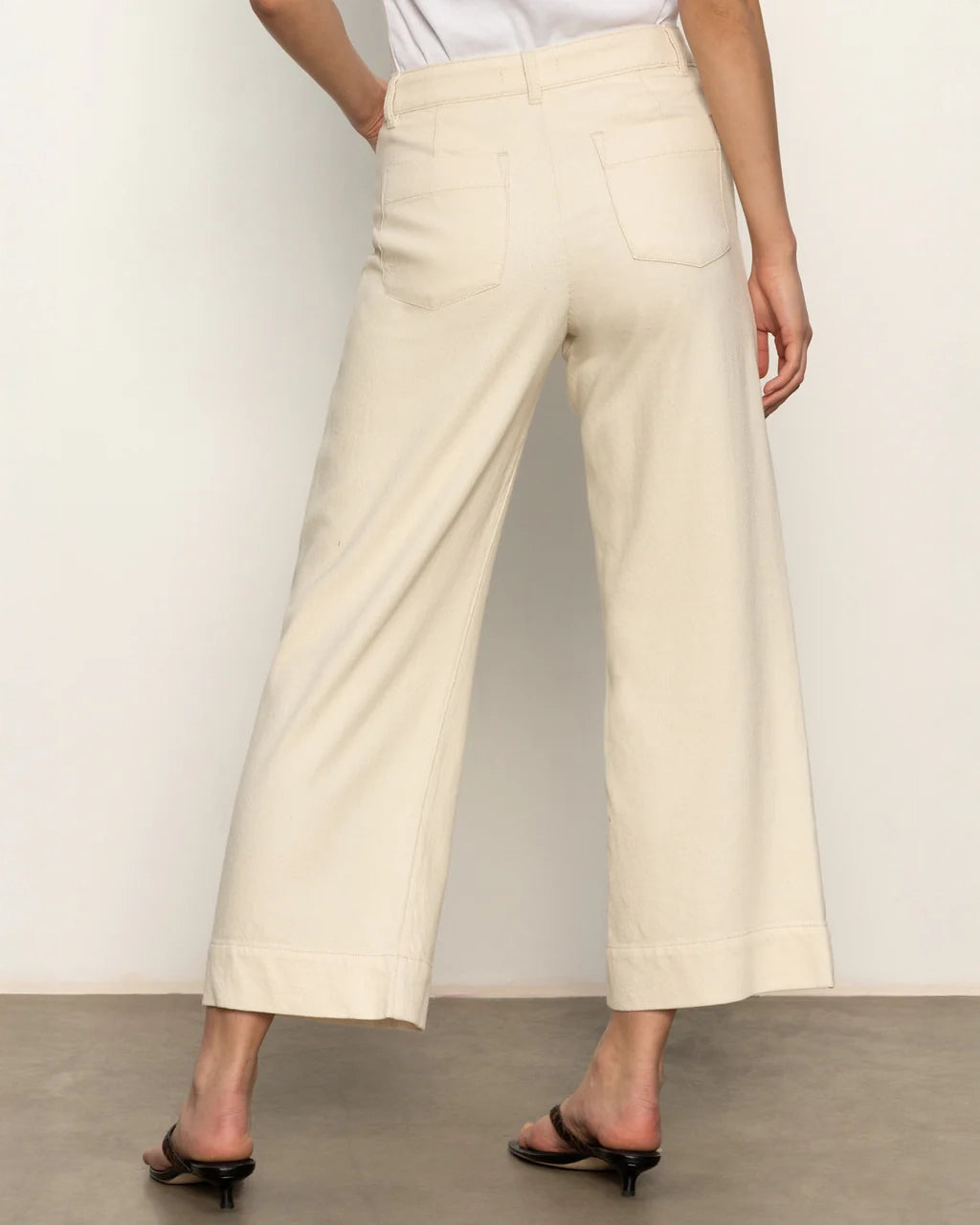 Beige wide-leg 100% cotton pants by Sanctuary