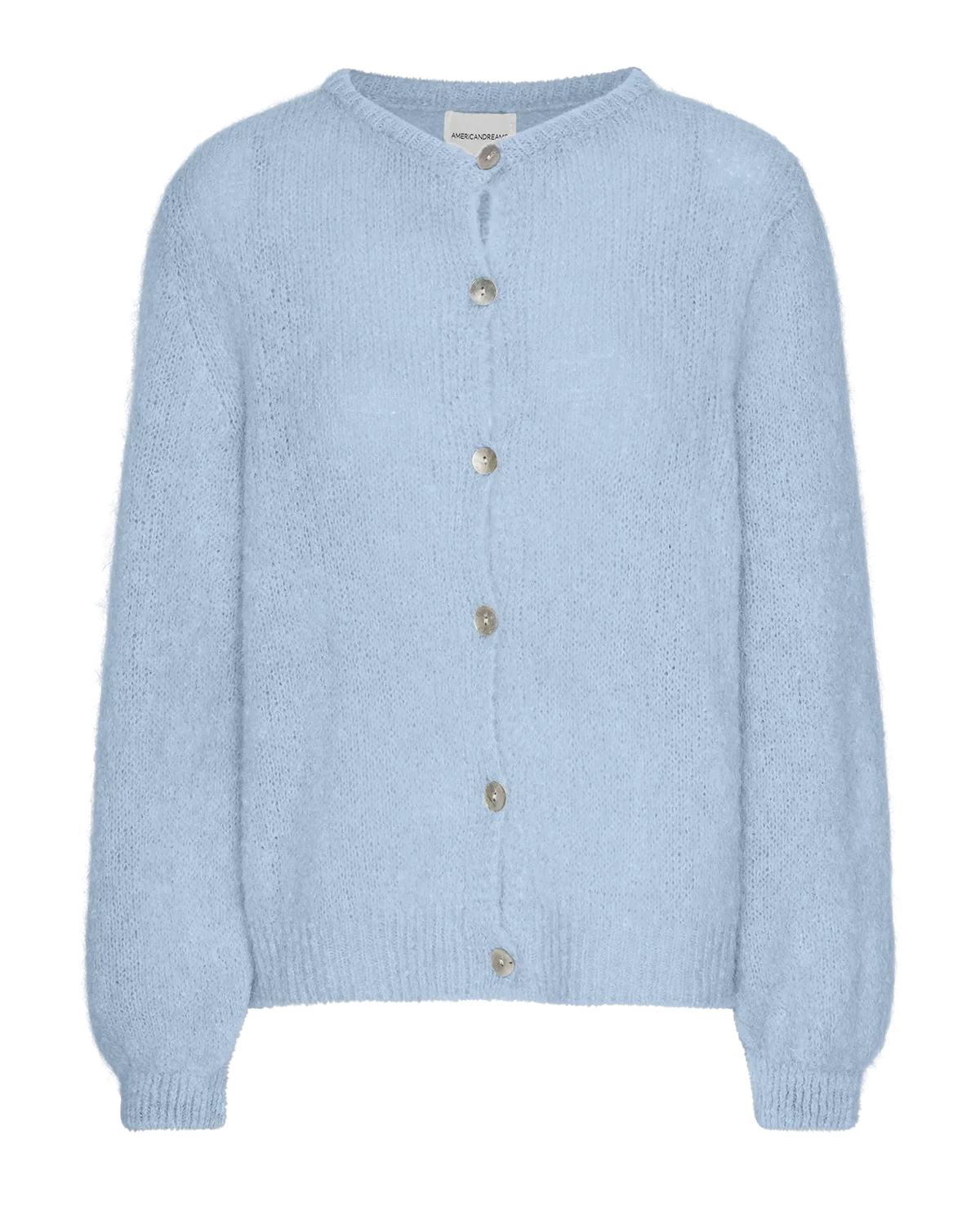 light blue cardigan