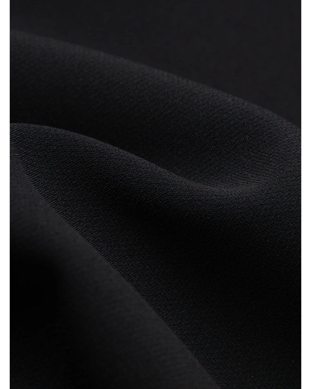 black midi a-line skirt