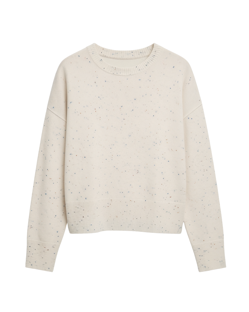 white long sleeve sweater