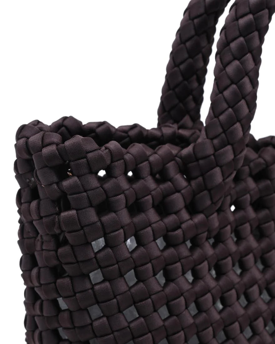 brown woven crossbody or handbag