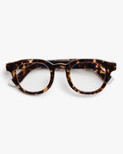 a pair of brown tortoiseshell bold framed eyeglasses for blue light by Barner