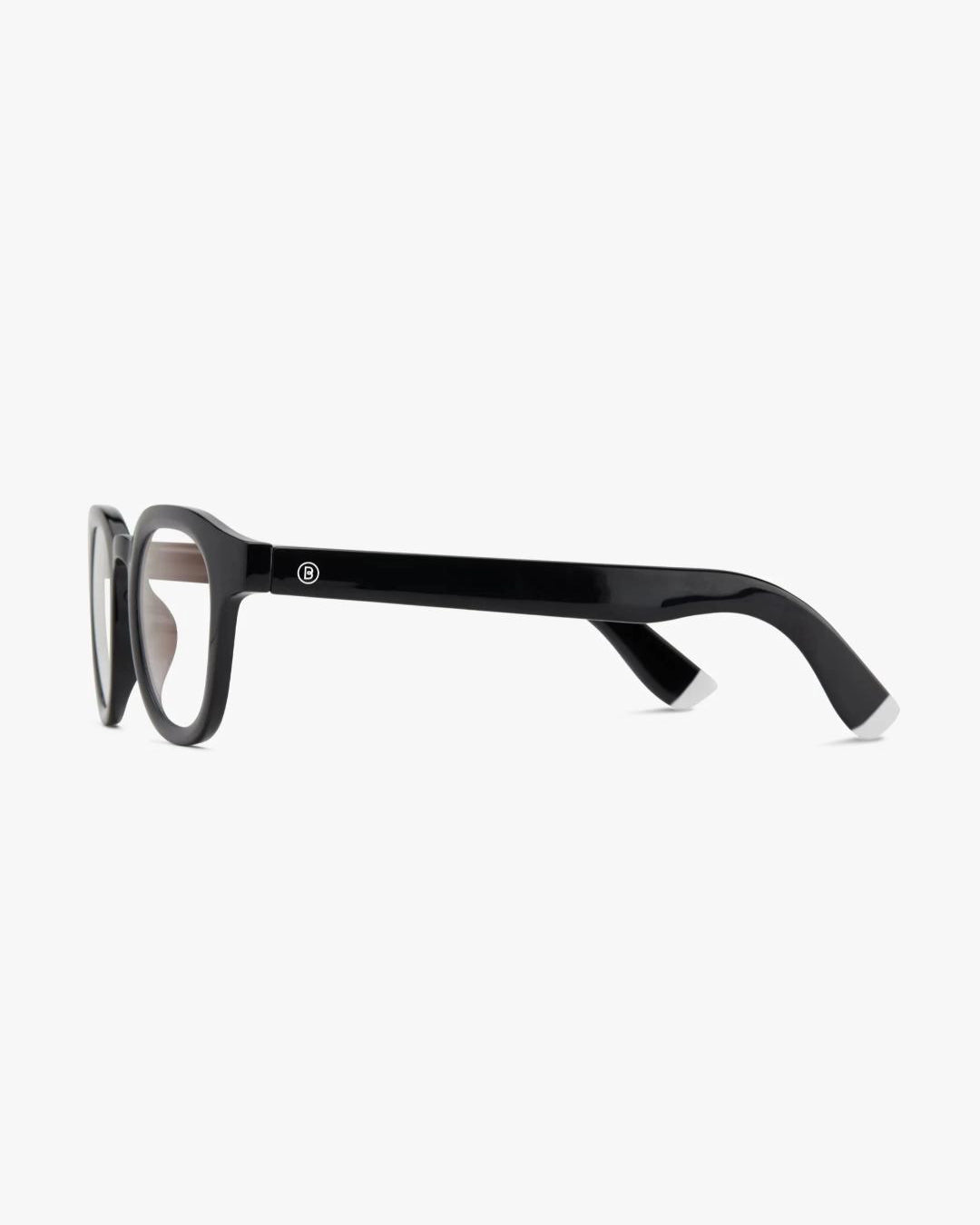 a pair of black bold framed eyeglasses for blue light by Barner