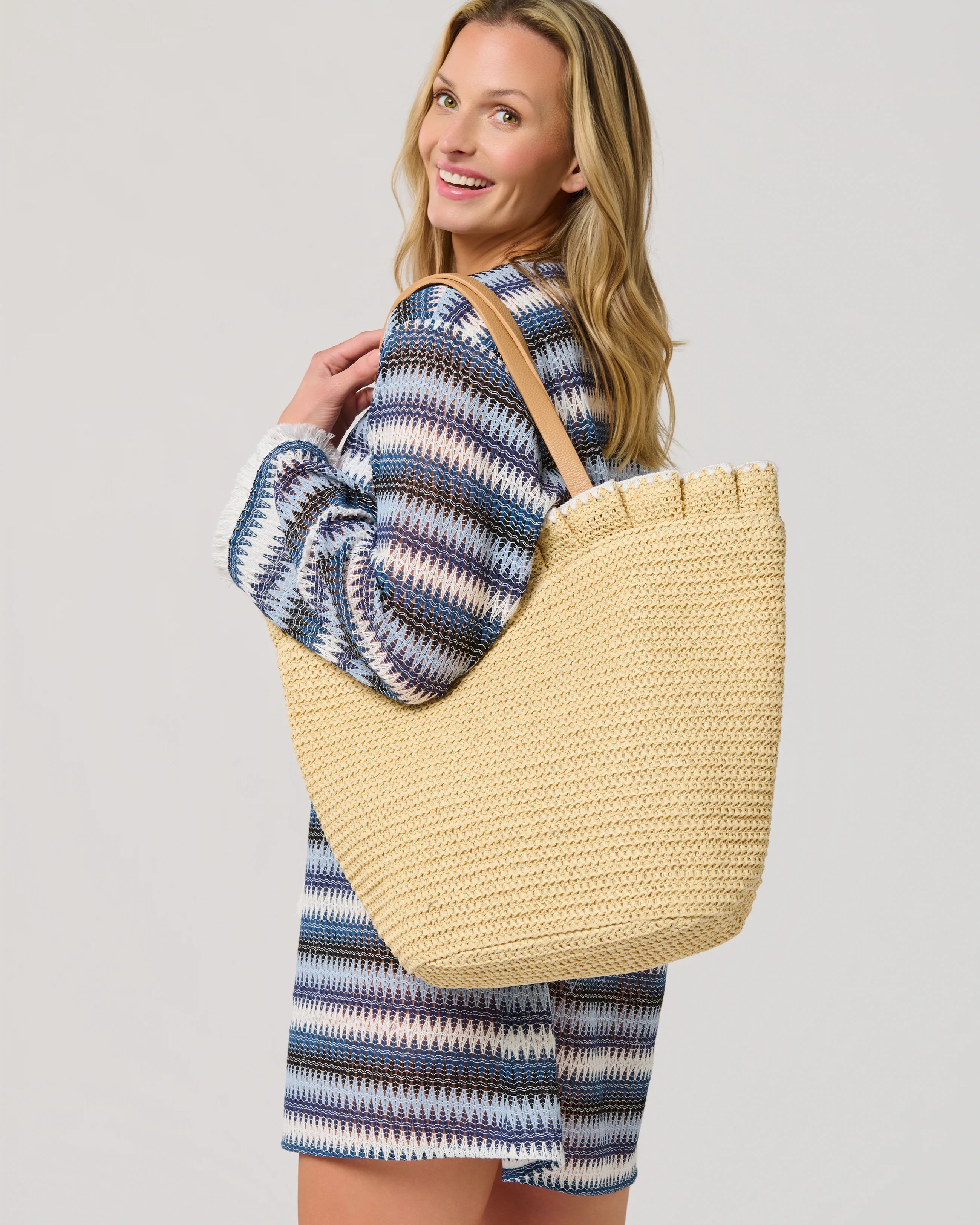 large tan coloured tote bag