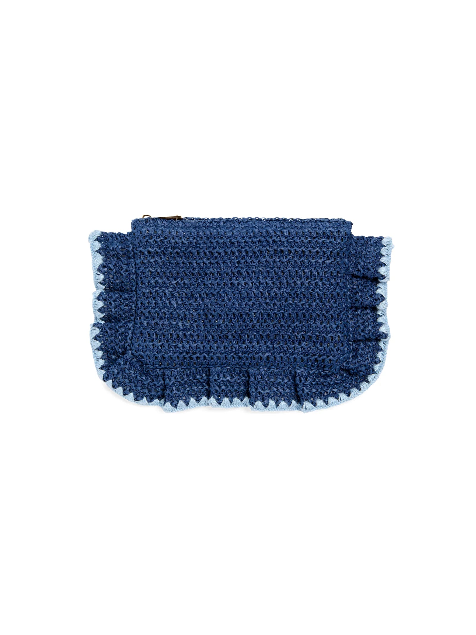 blue zip pouch
