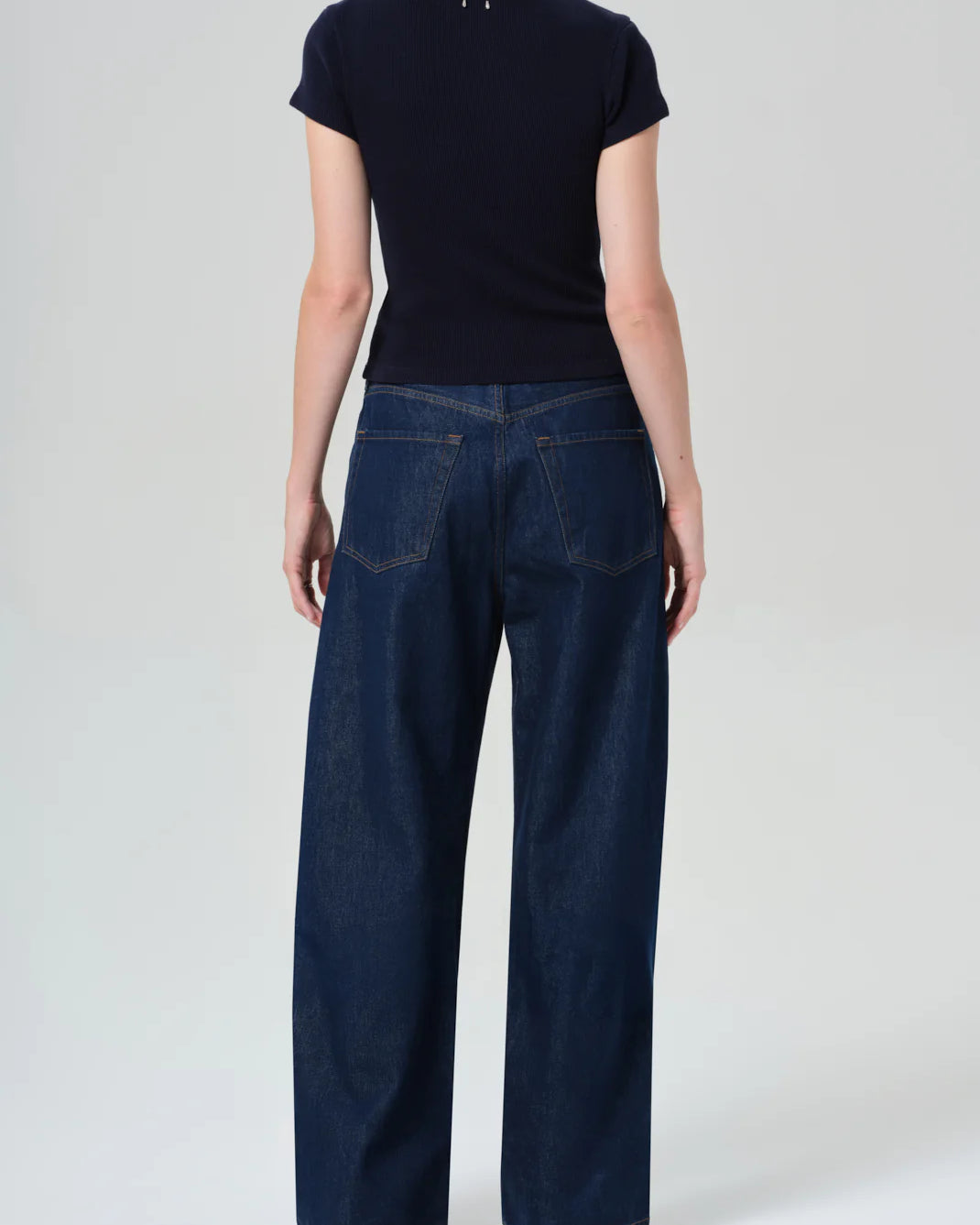 dark denim baggy pant