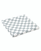 a picture of a baby swaddlle blanket with checkered print on it